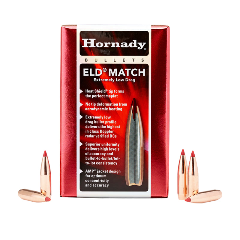HORNADY Palle cal. 6mm ELD MATCH 108 gr